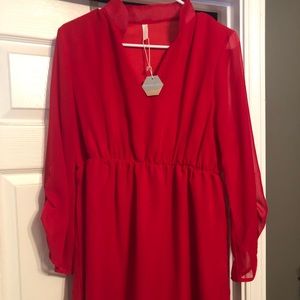 NWT - Pink Blush non/Maternity Red Shirt